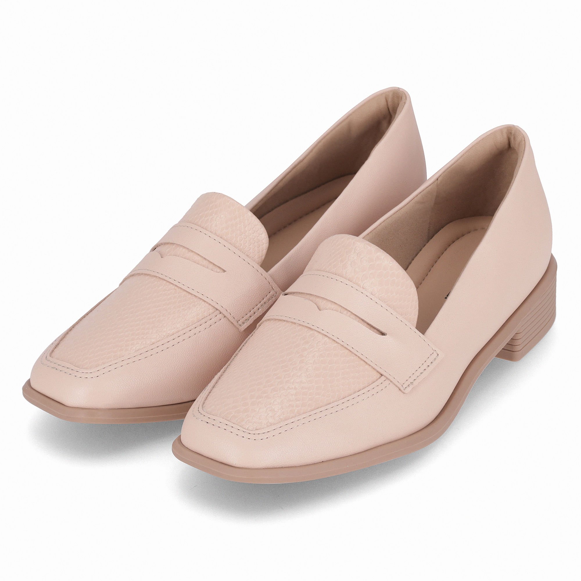 Loafer Giovanna Salto Baixo Rose Rose 2