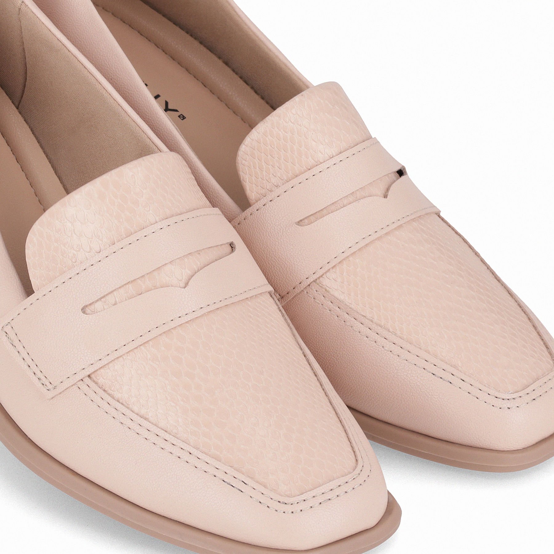 Loafer Giovanna Salto Baixo Rose Rose 4