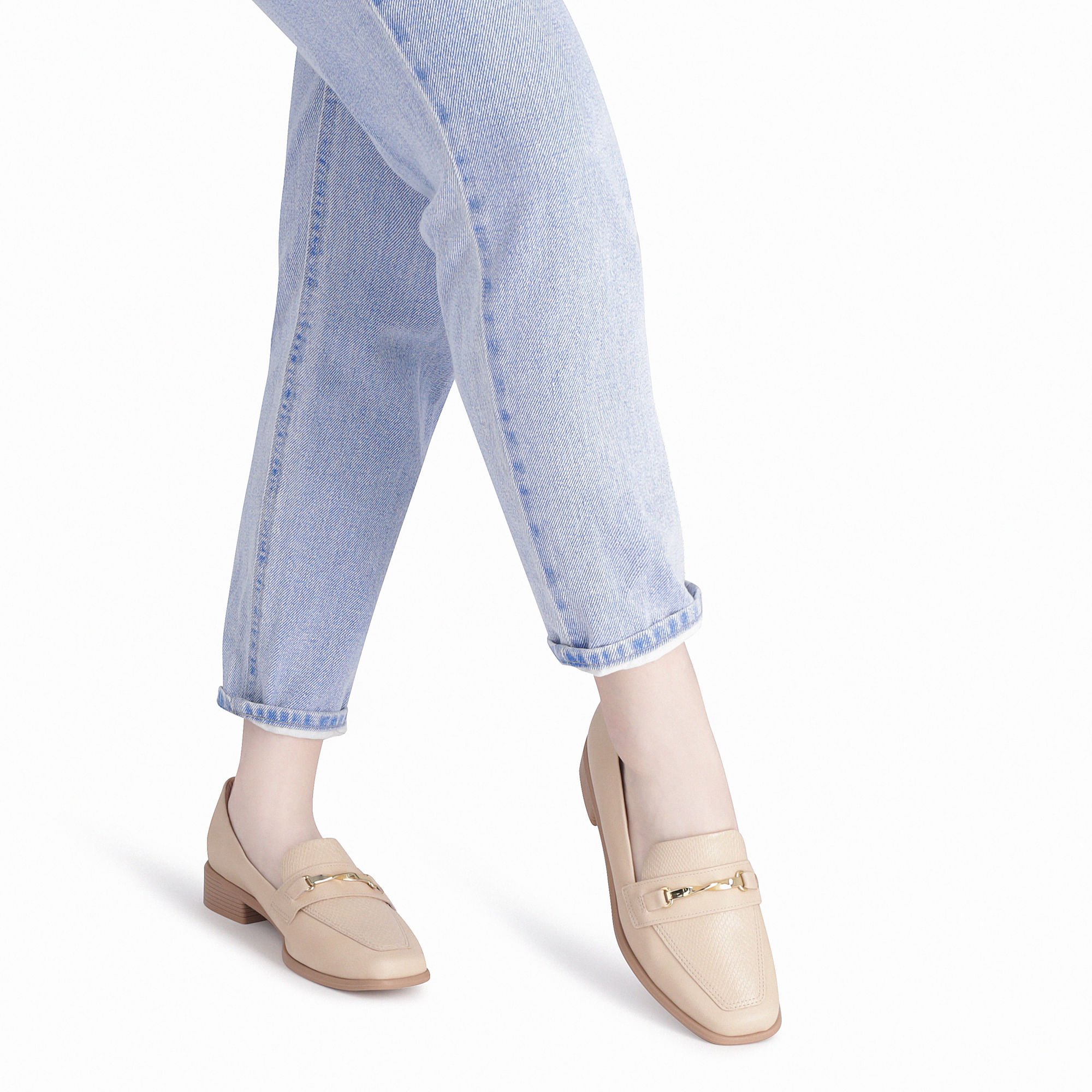 Loafer Giovanna Salto Baixo Brule Rose 3