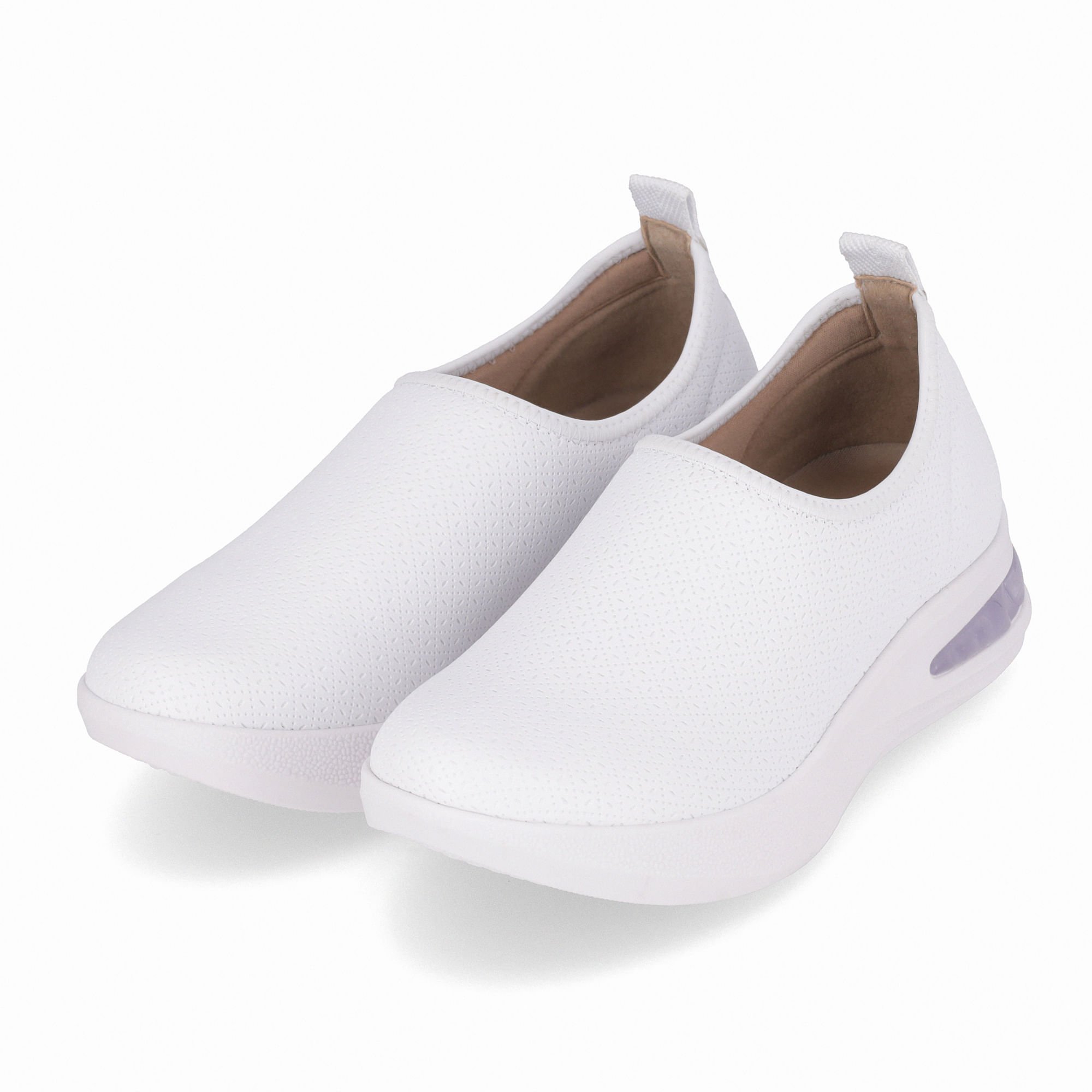 Tênis SoftStep Anabela Médio Branco Neve Branco 2