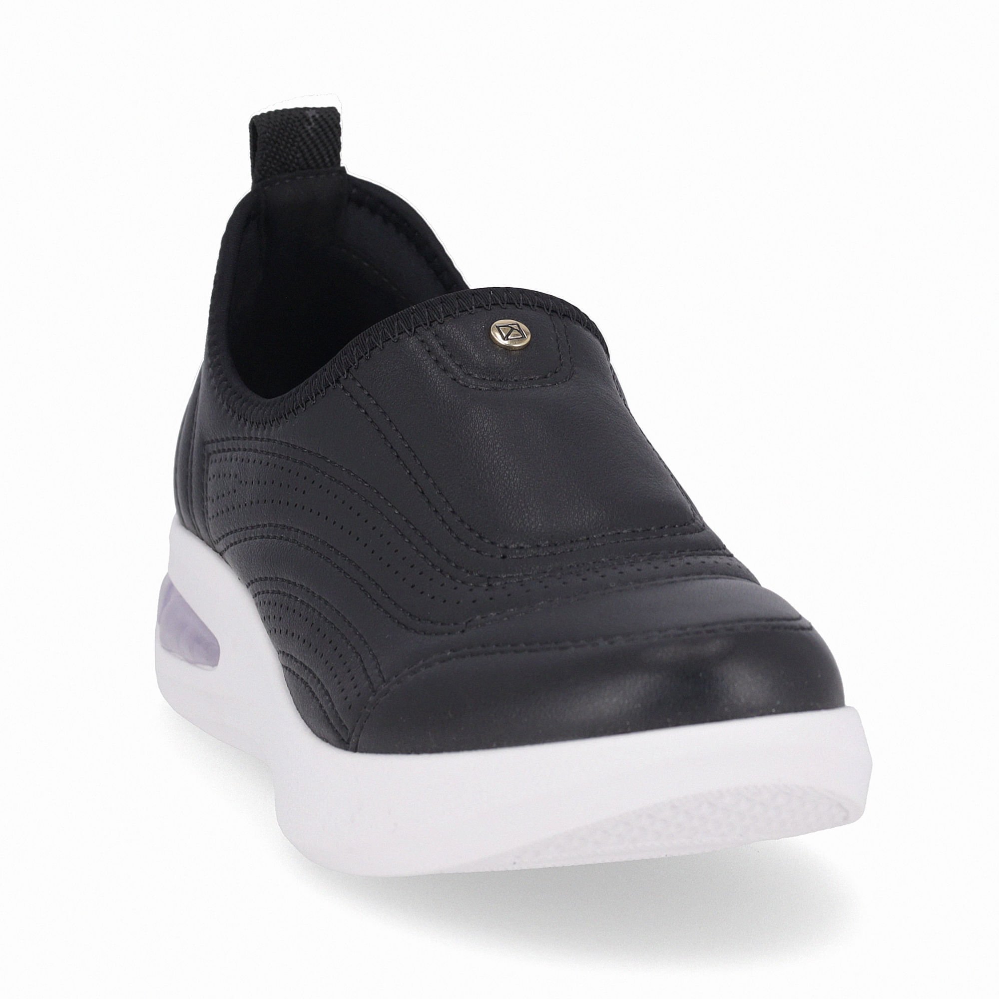 Tênis SoftStep Anabela Médio Preto Preto 3