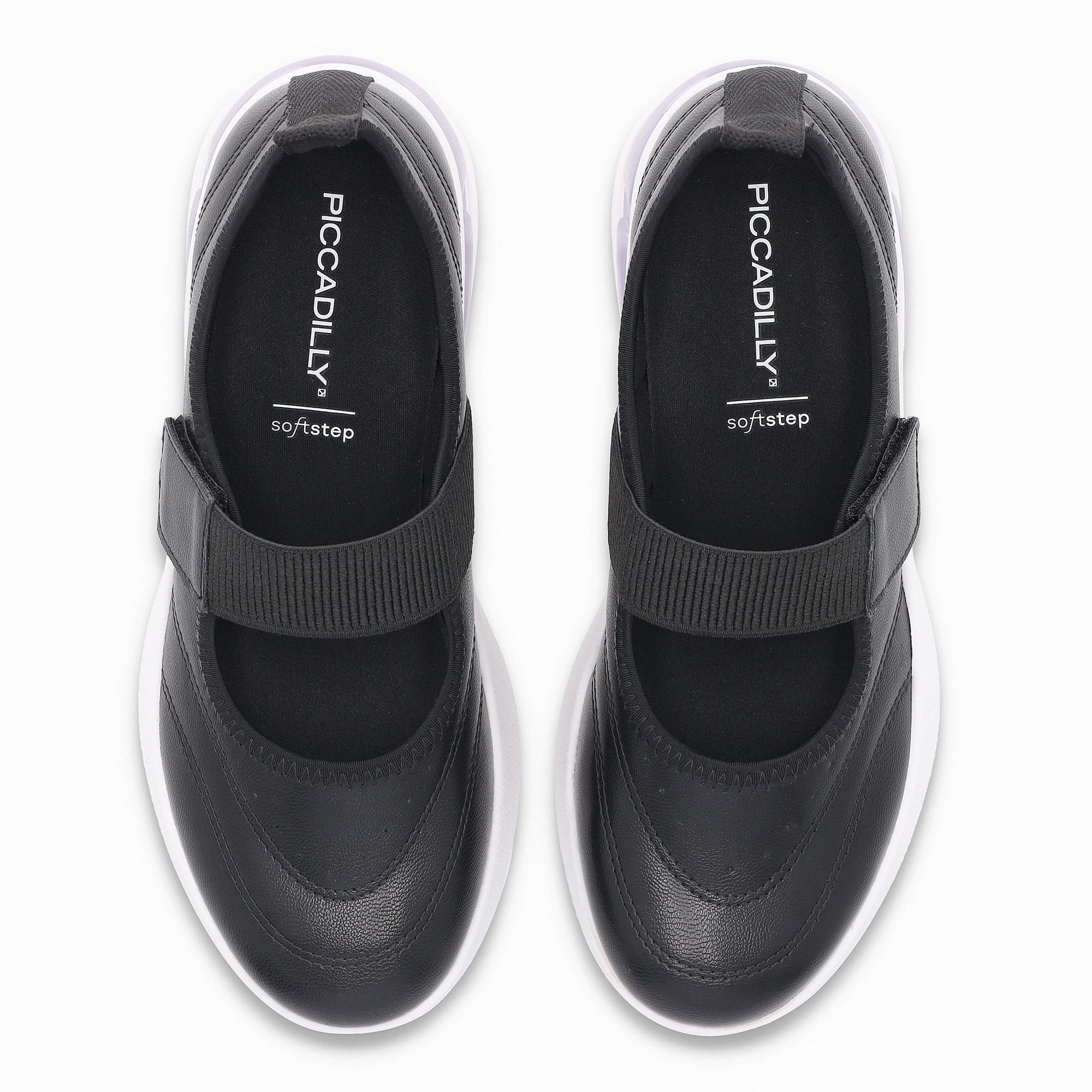 Tênis SoftStep Anabela Médio Preto Preto 5