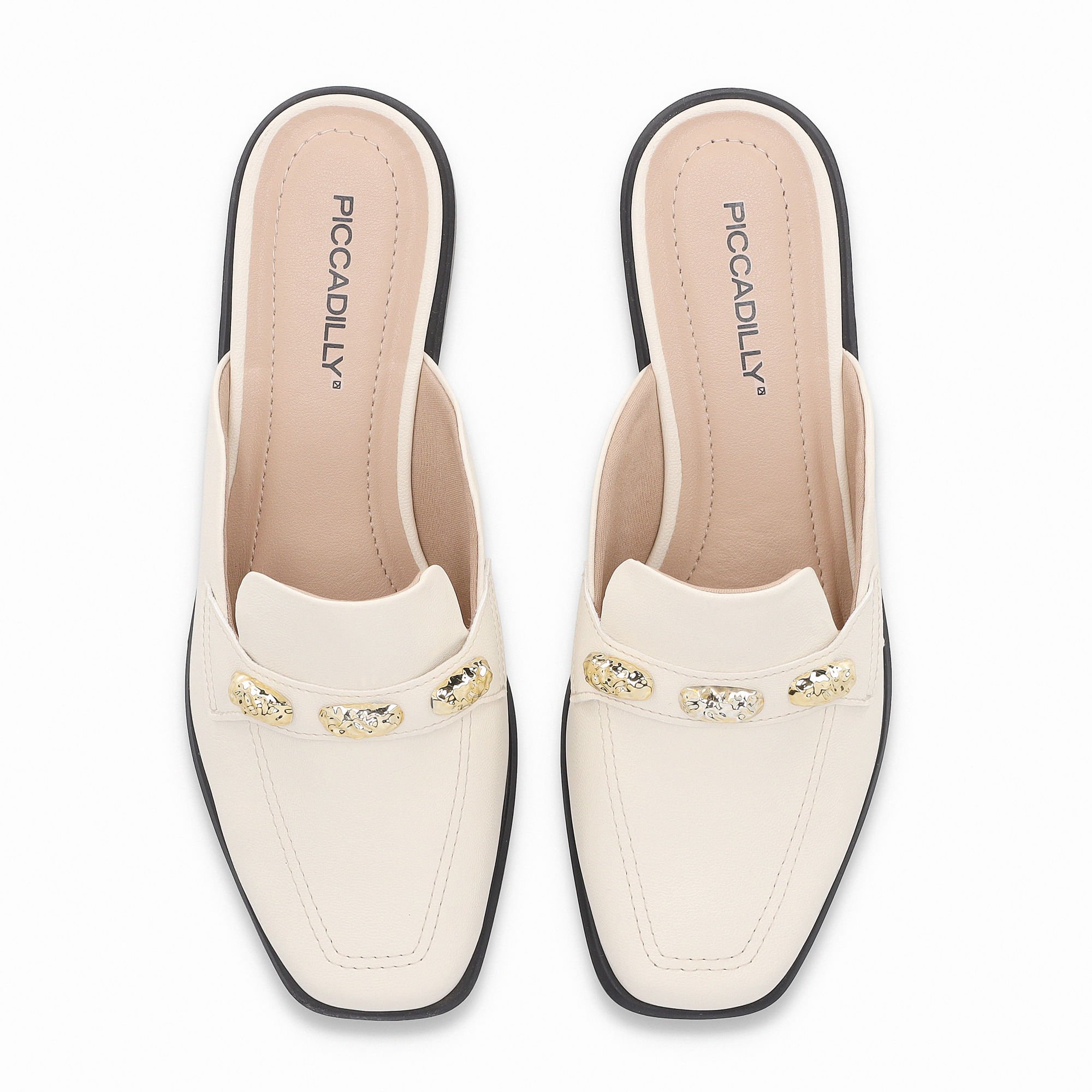 Mule Giovanna Salto Baixo Off White Branco 5