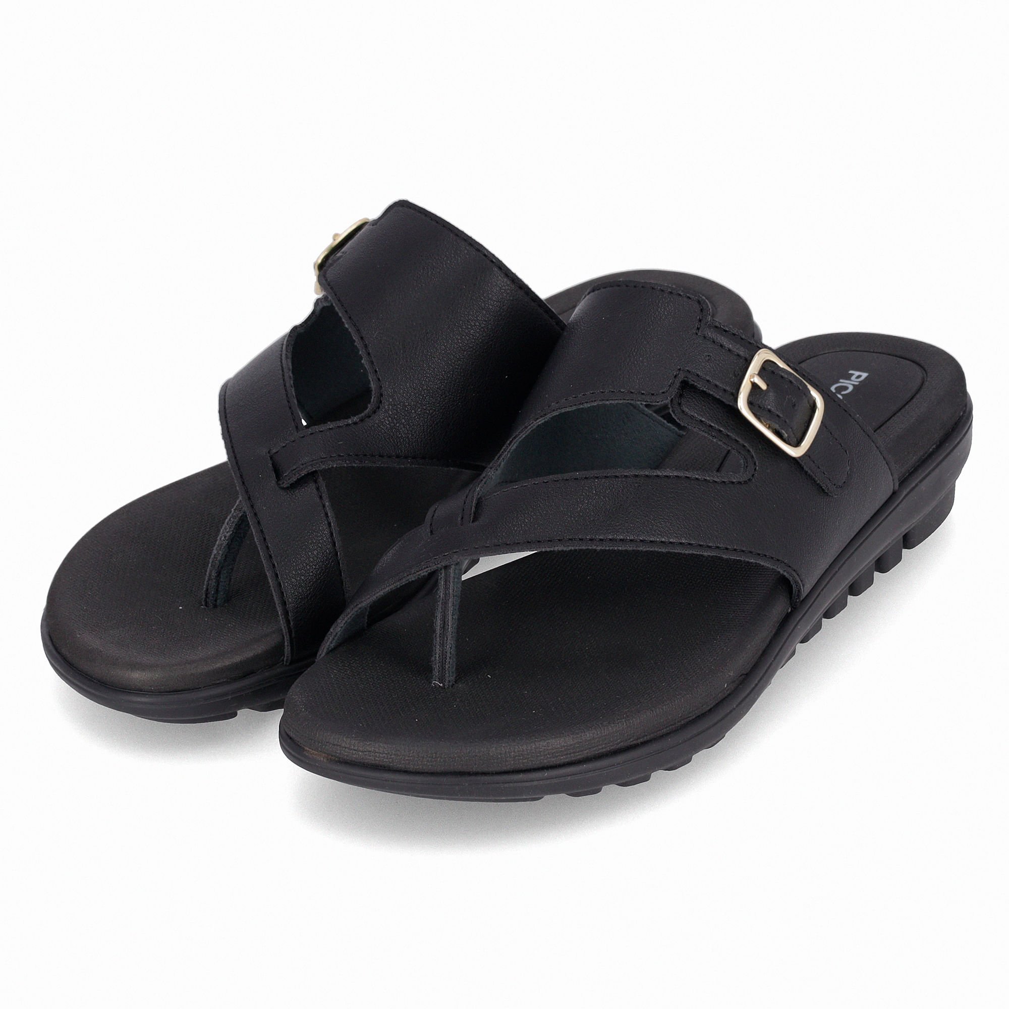 Chinelo Marli Anabela Baixo Preto Preto 2