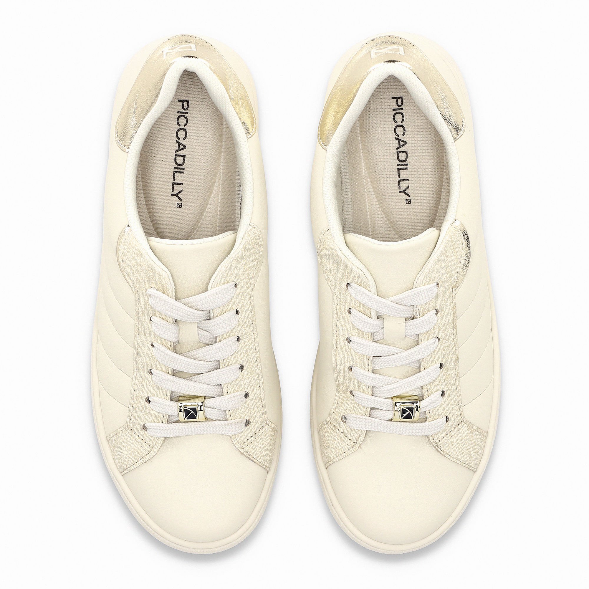 Tênis Salto Baixo Off White/Natural Creme 6