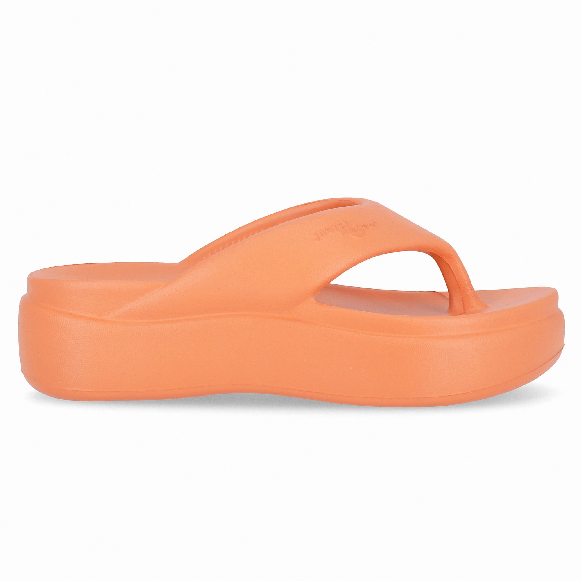 Chinelo Marshmallow Flatform Laranja