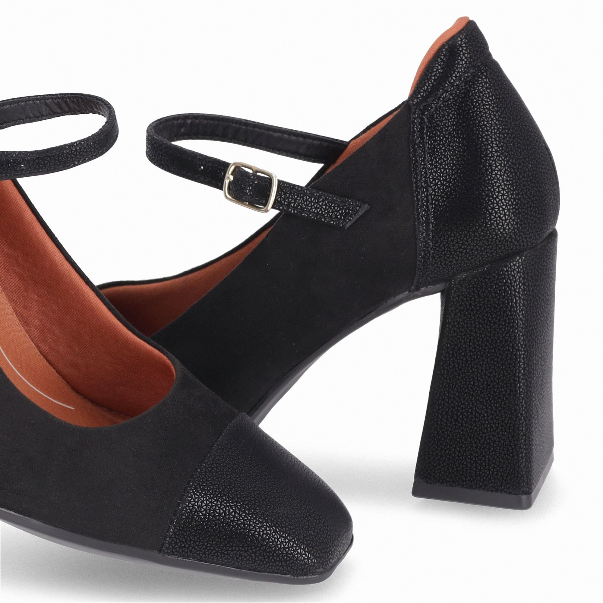 Sapato Boneca Salto Alto Preto Preto 3