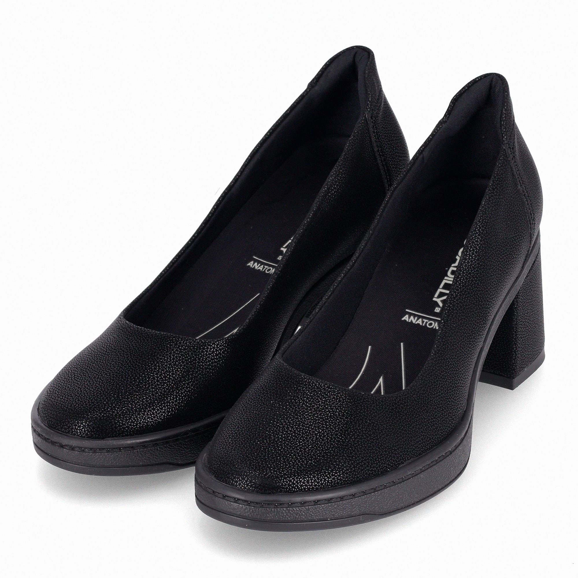 Sapato Salto Alto Preto Preto 2