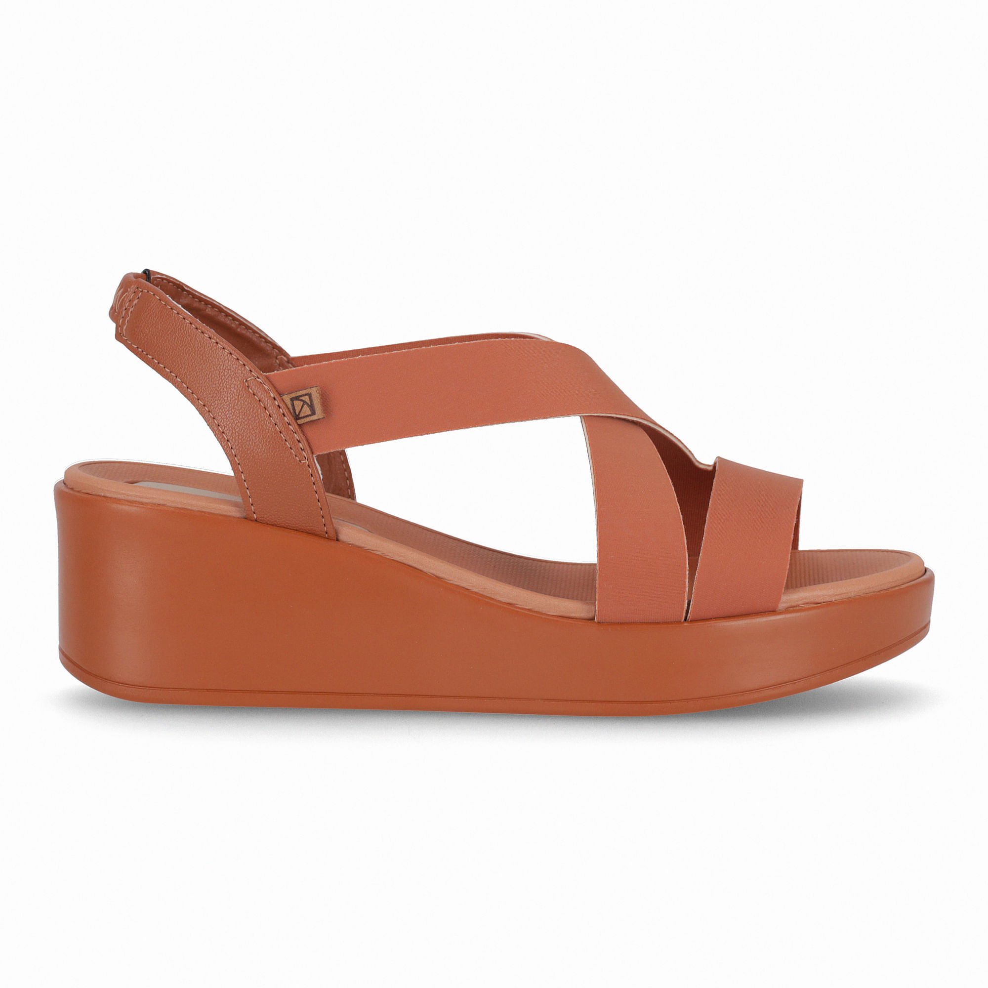 Sandália Anabela Médio Ocre Ocre 1