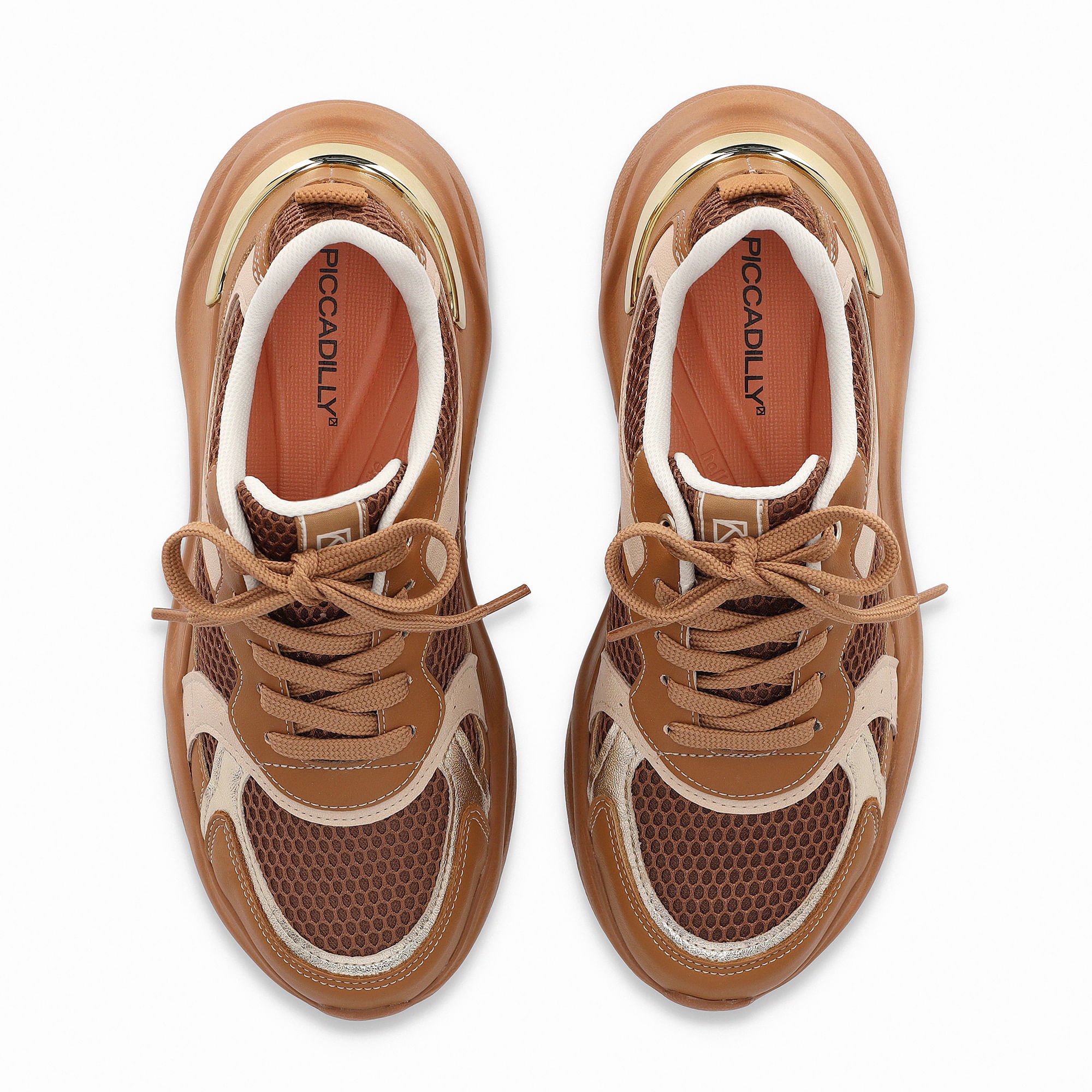 Tênis Fascite Anabela Médio Mascavo com Brule Marrom 5