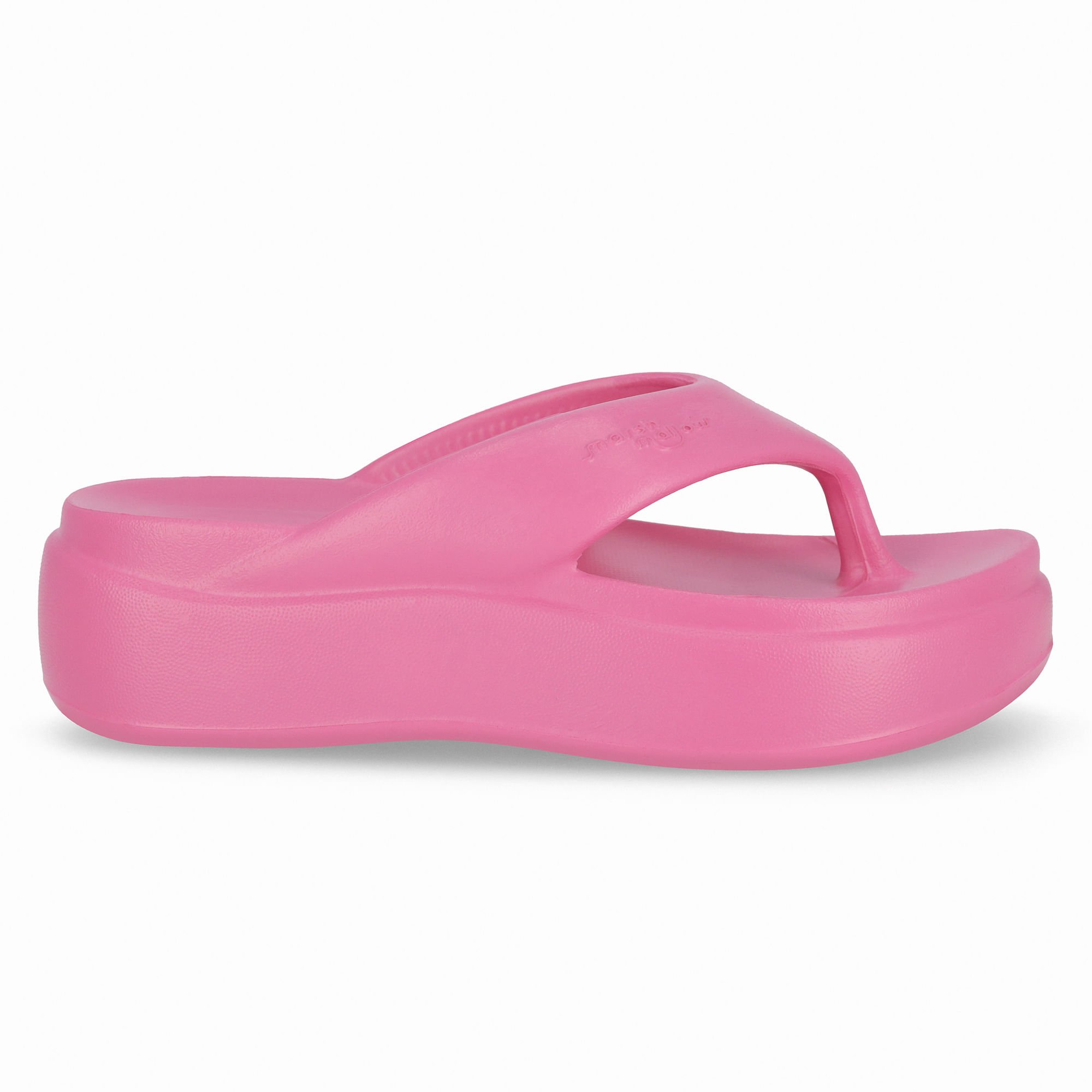 Chinelo Marshmallow Flatform Rosa Pink