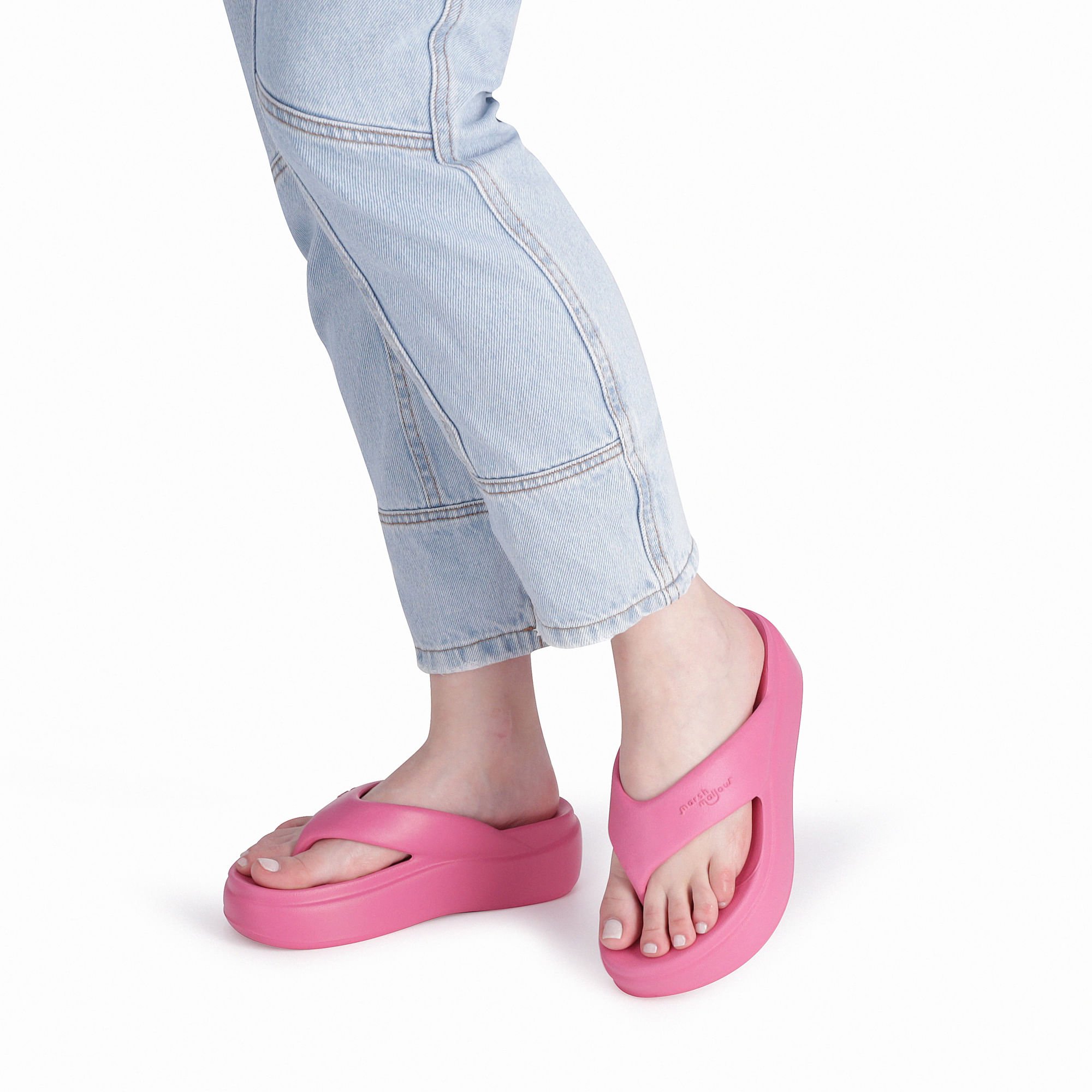 Chinelo Marshmallow Flatform Rosa Pink Rosa 3