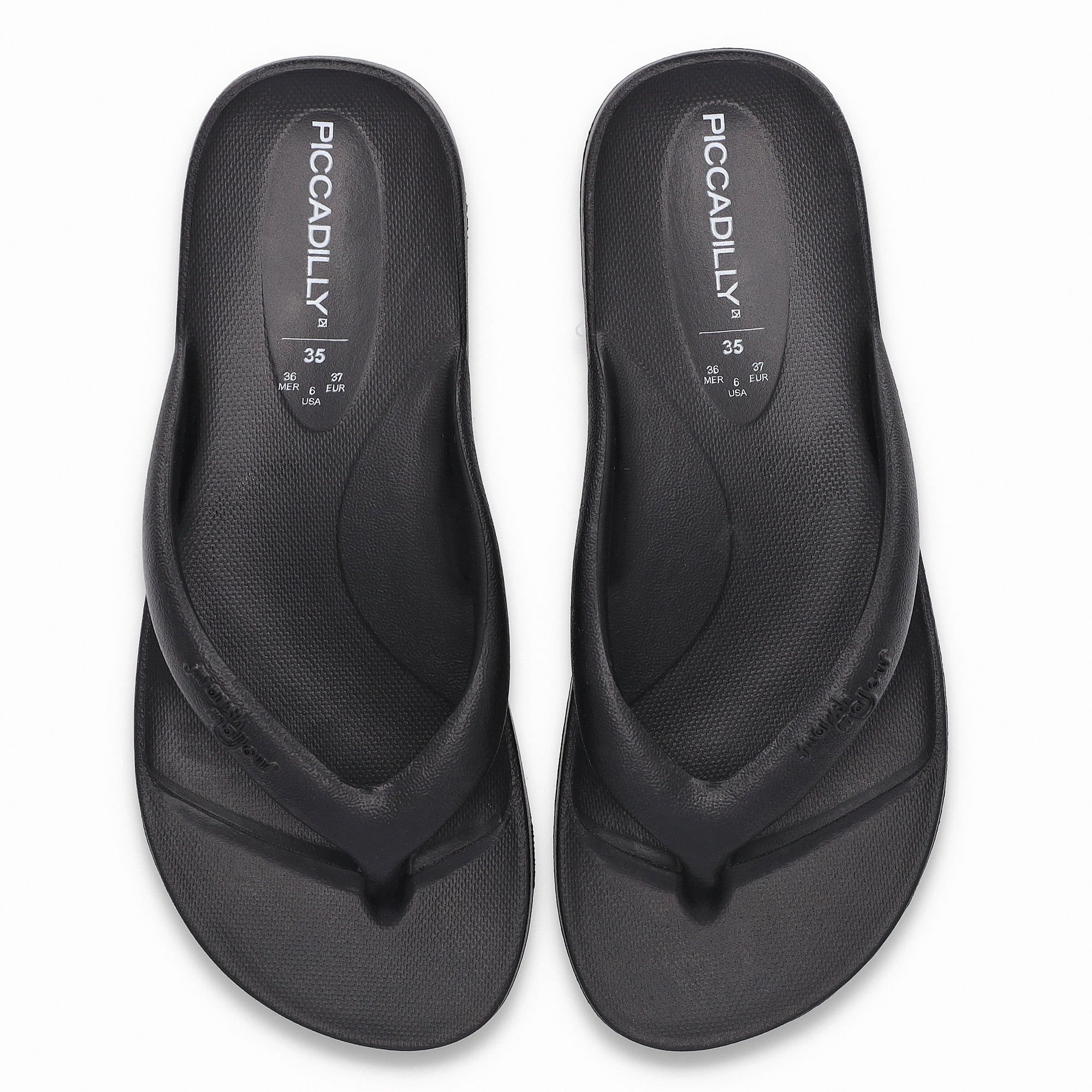 Chinelo Marshmallow Preto Preto 6