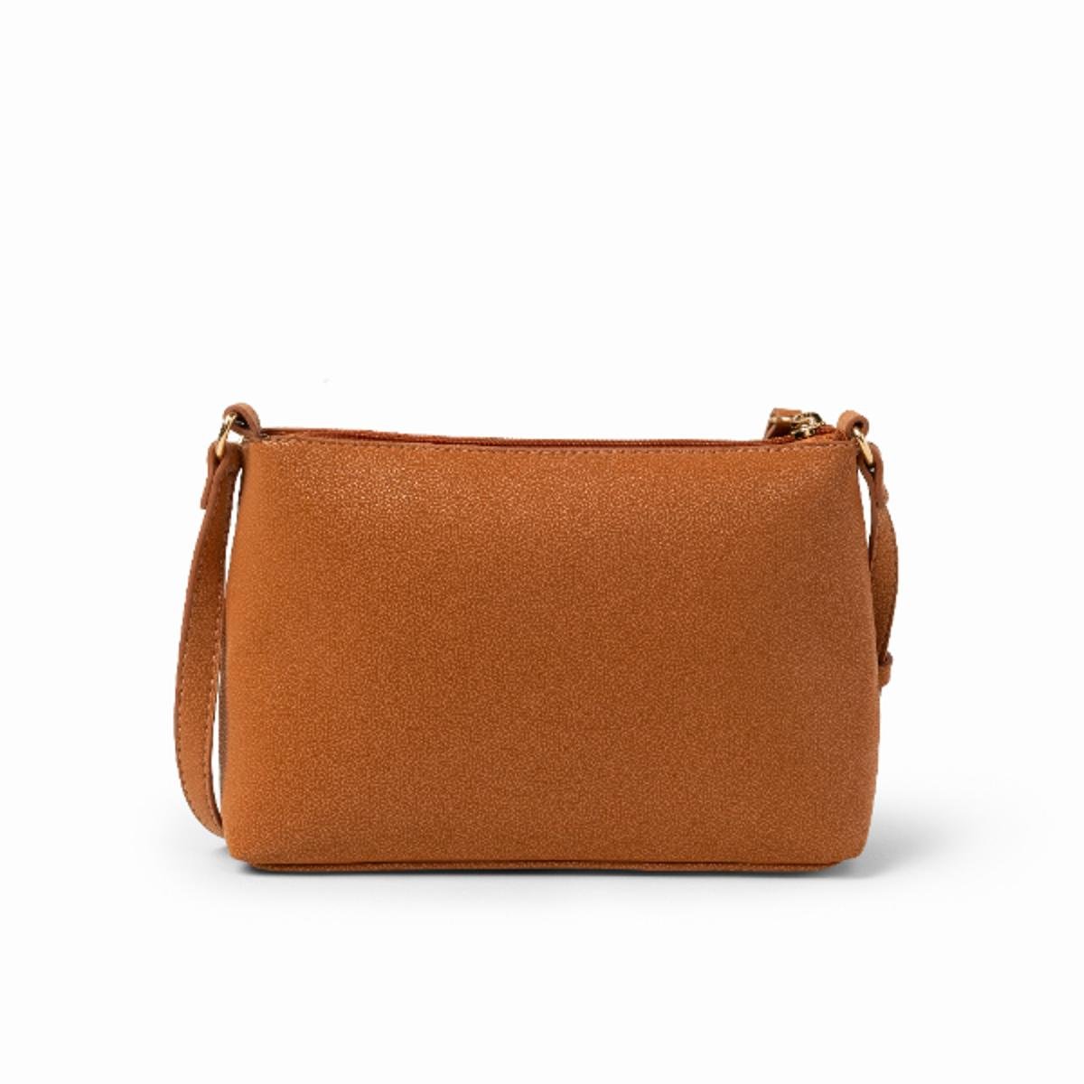 Bolsa Flora Trapézio Pequena Mascavo Marrom 7