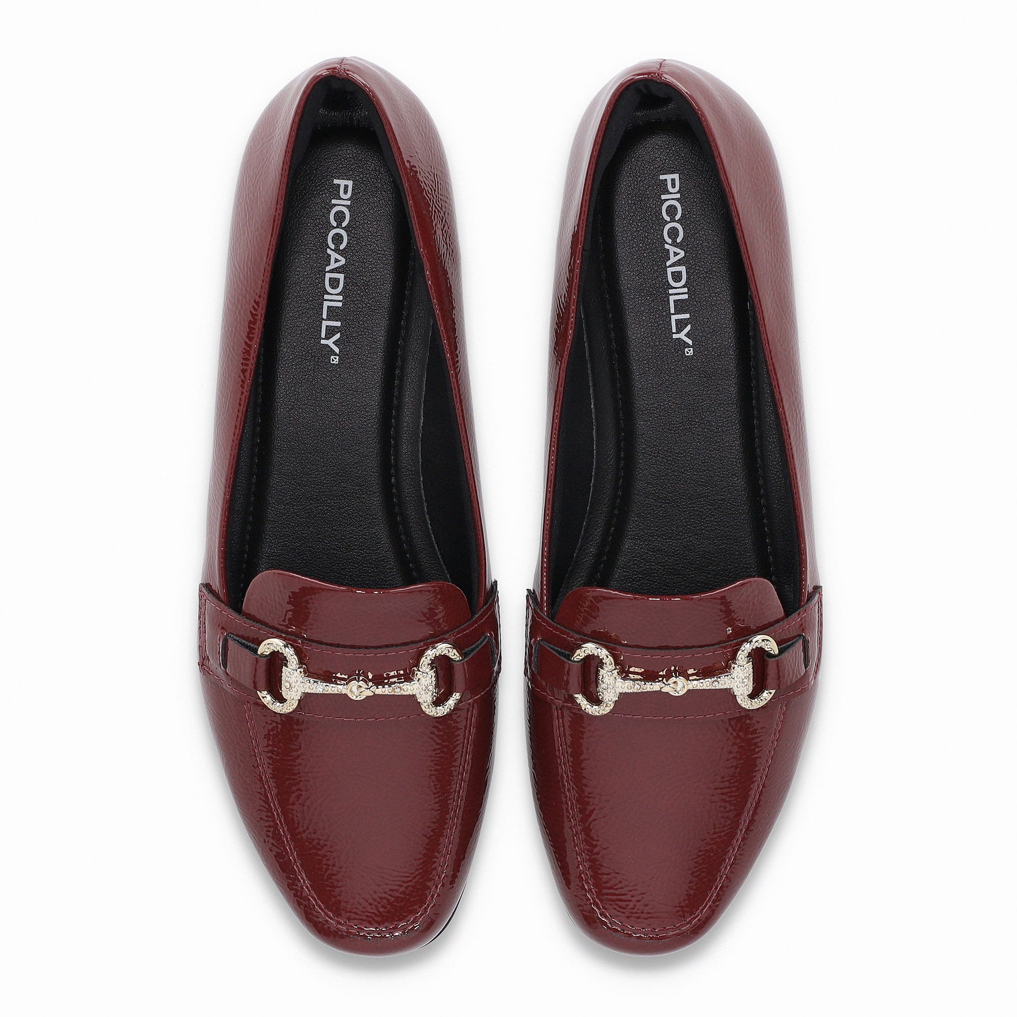 Loafer Raquel Salto Baixo Burgundy Vinho 5
