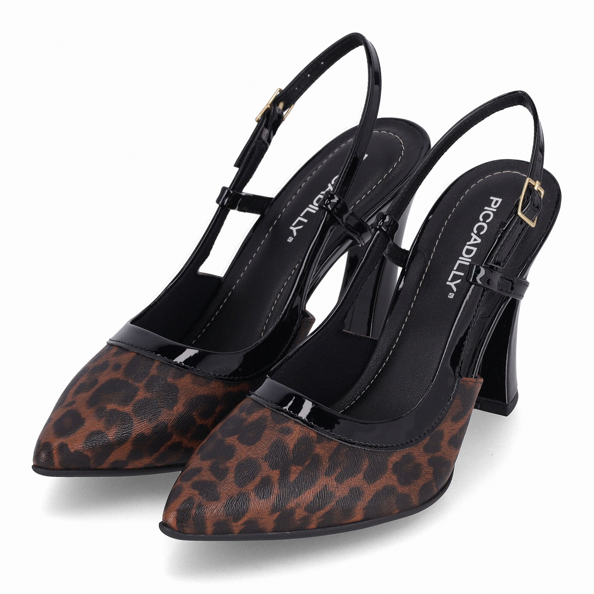 Slingback Silvana Salto Alto Animal Print Animal Print 2