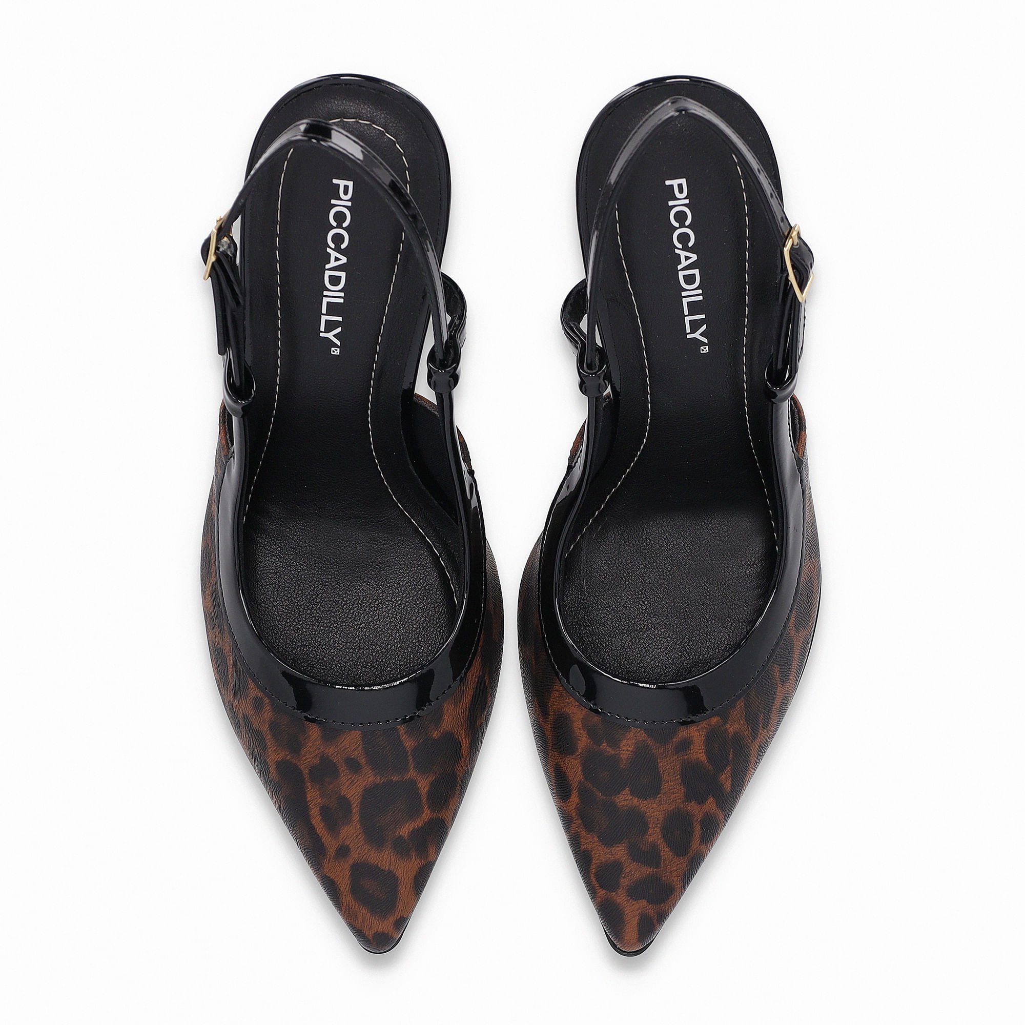 Slingback Silvana Salto Alto Animal Print Animal Print 6