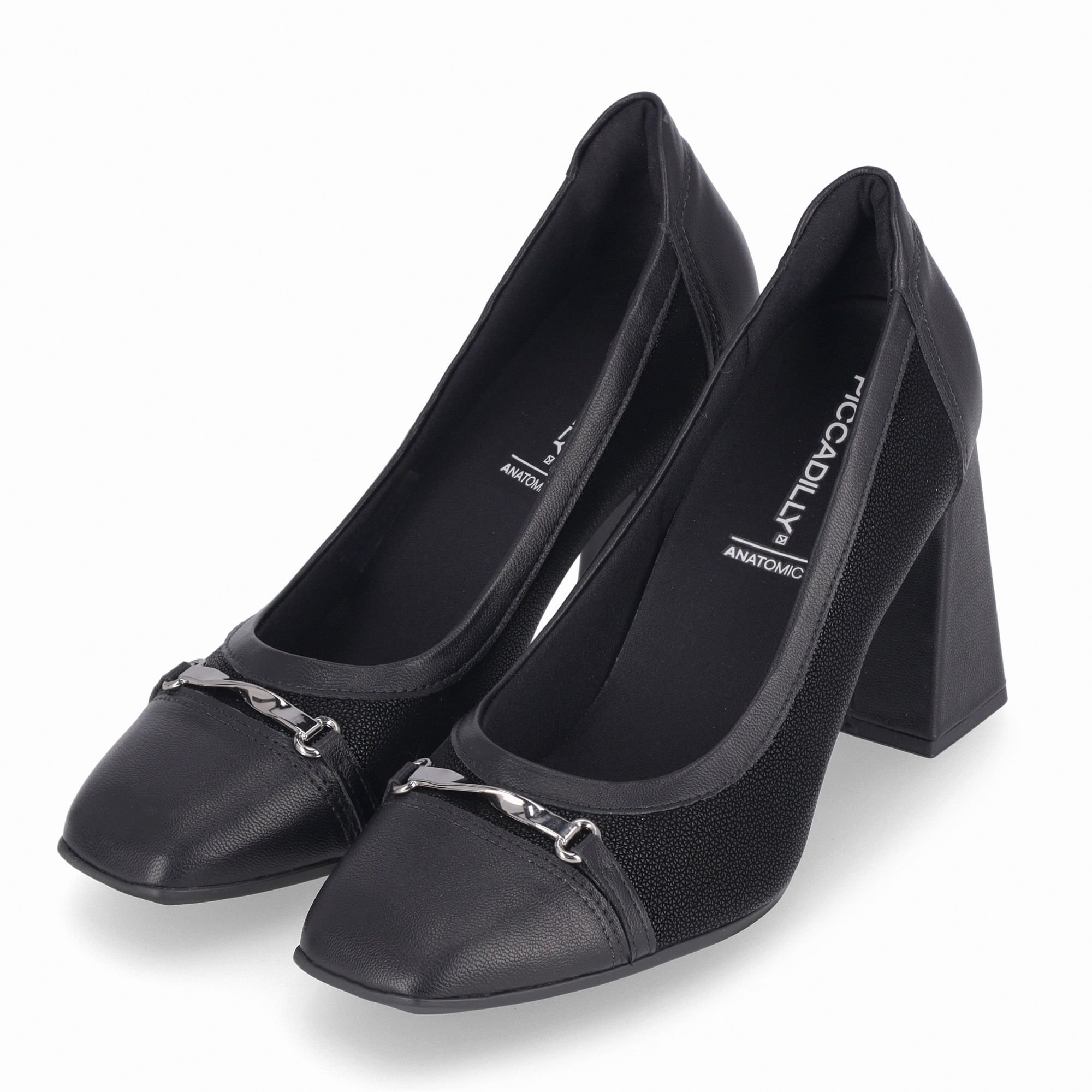 Scarpin Salto Alto Preto Preto 2