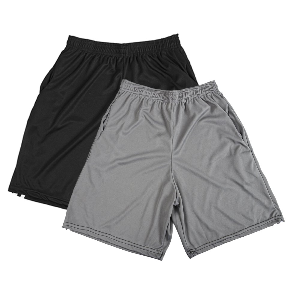 kit 2 Shorts Sport Training Polo State Joshy Black + Grey