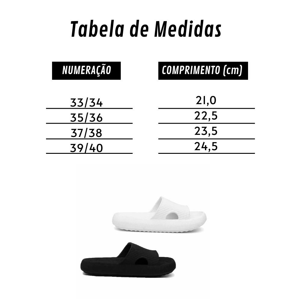 Kit 2 Chinelo Nuvem Slide Unissex Conforto Ergonômico Flexivel Babi Branco e Preto Multicores 5