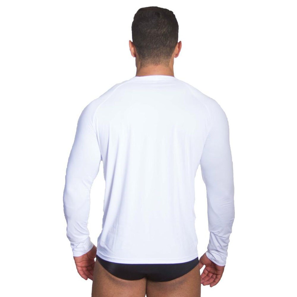 Kit 2 Camiseta Térmica Polo Sport Segunda Pele Uv Unissex Branco E Preto Branco 4