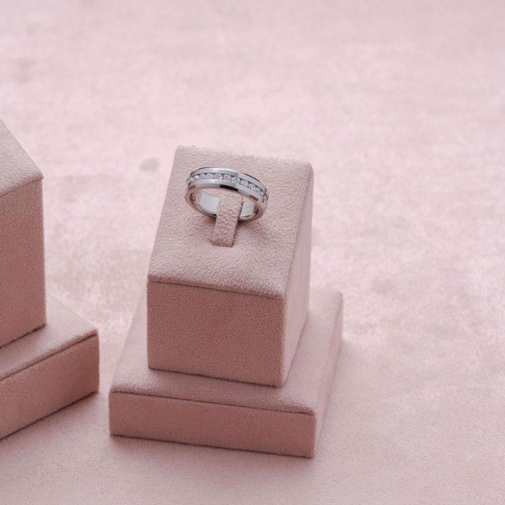 Aliança Aço Troya 6.35mm Prata 2