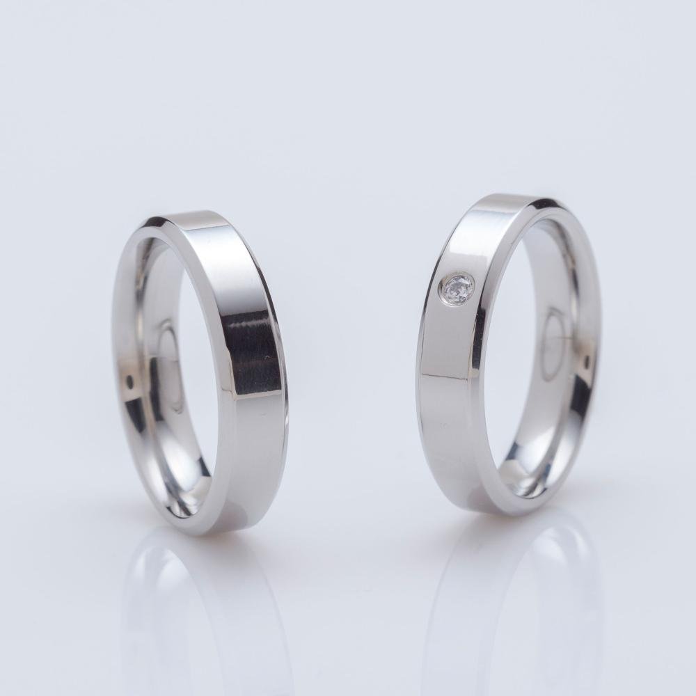 Aliança Supreme 4.50mm com Zircônia Prata 2