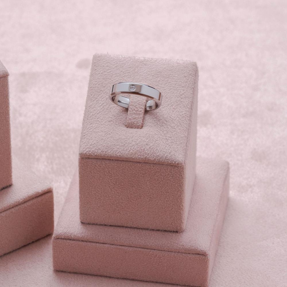 Aliança Supreme 4.50mm com Zircônia Prata 4