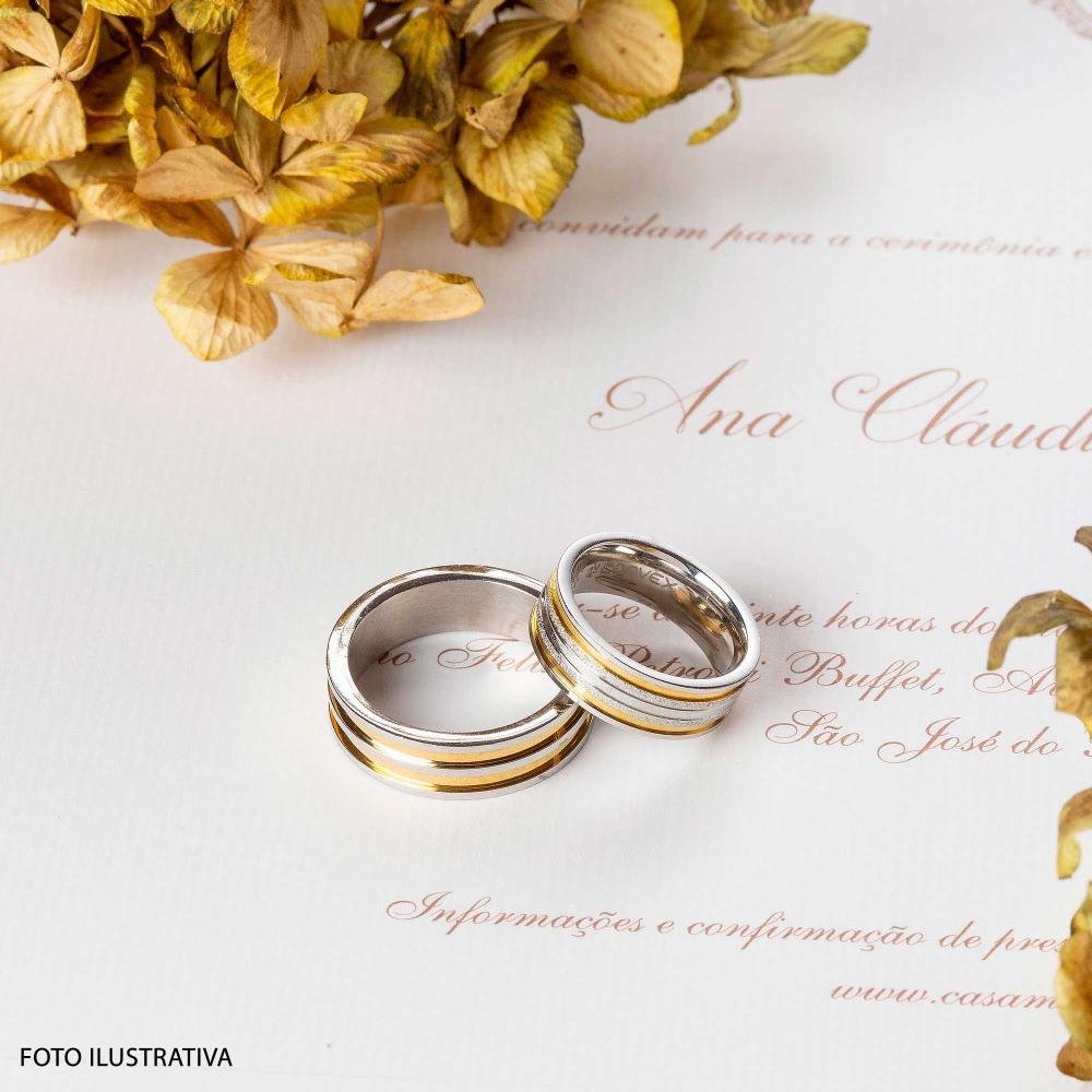 Aliança Orion 6.5mm com IPG Prata 3