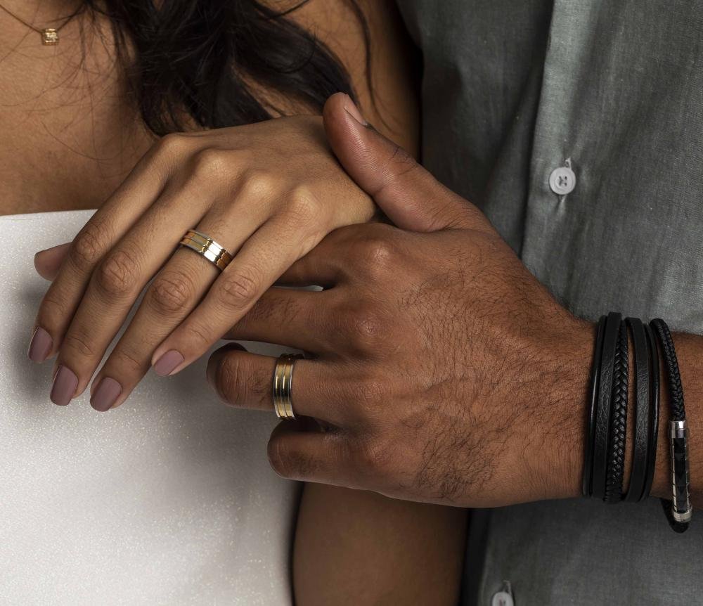 Aliança Orion 6.5mm com IPG Prata 5