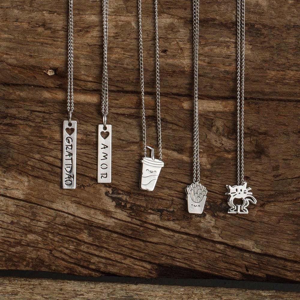 Pingente Aço Hit Milk Shake 11.5mm Prata 2