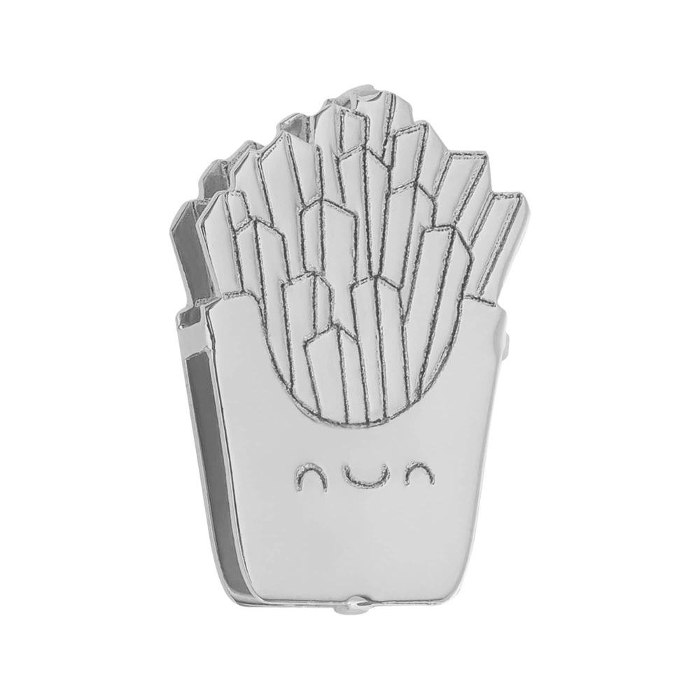 Pingente Aço Hit Batata Frita 11.5mm Prata 1