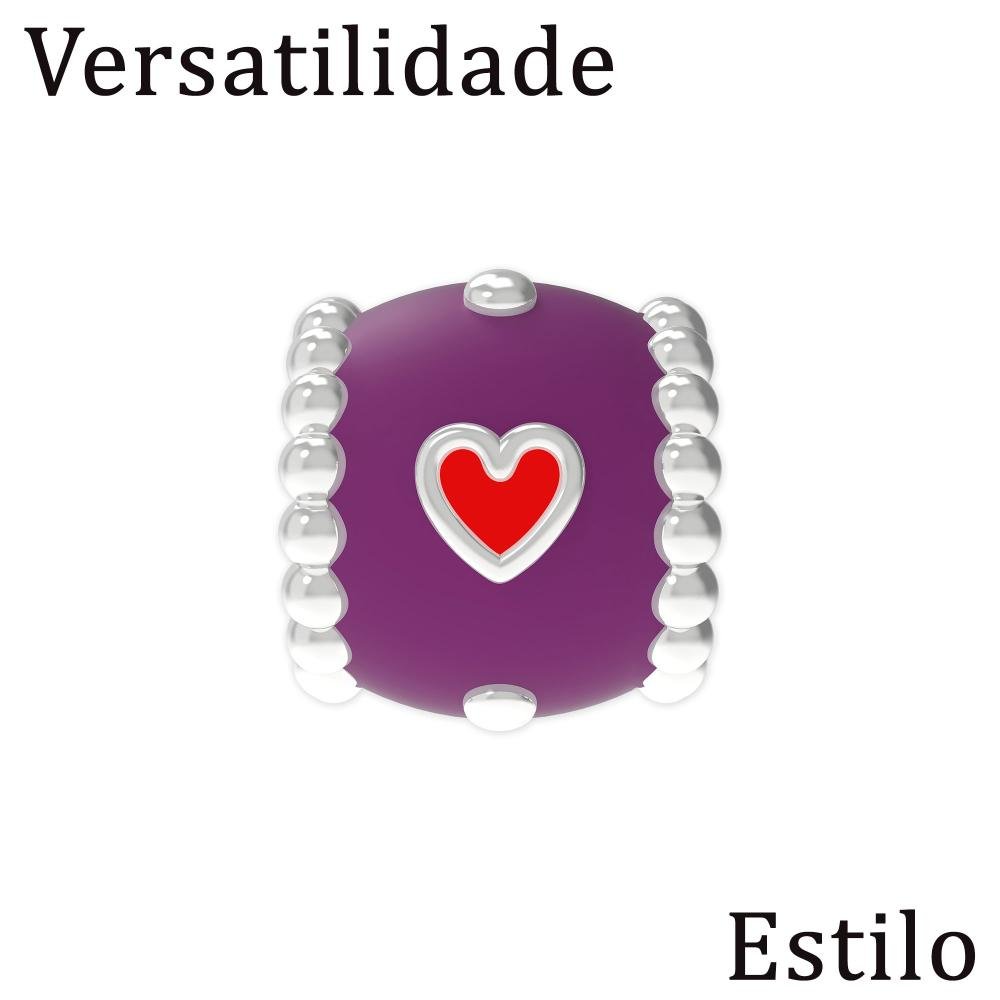 Berloque de Prata La Catrina Margo Separador com Resina Prata 7