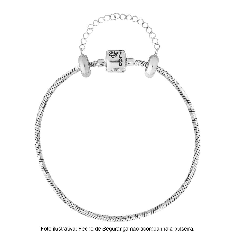 Pulseira Berloque de Prata Link 14cm Prata 2