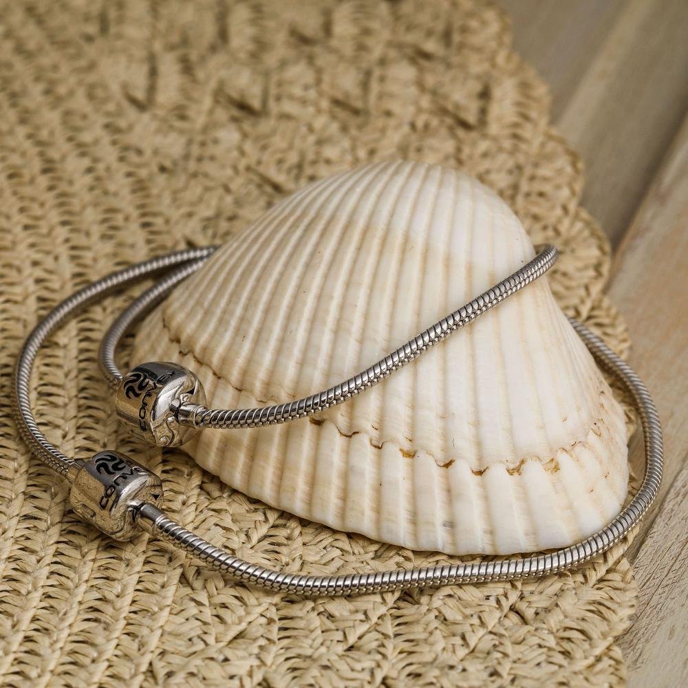 Pulseira Berloque de Prata Link 14cm Prata 4