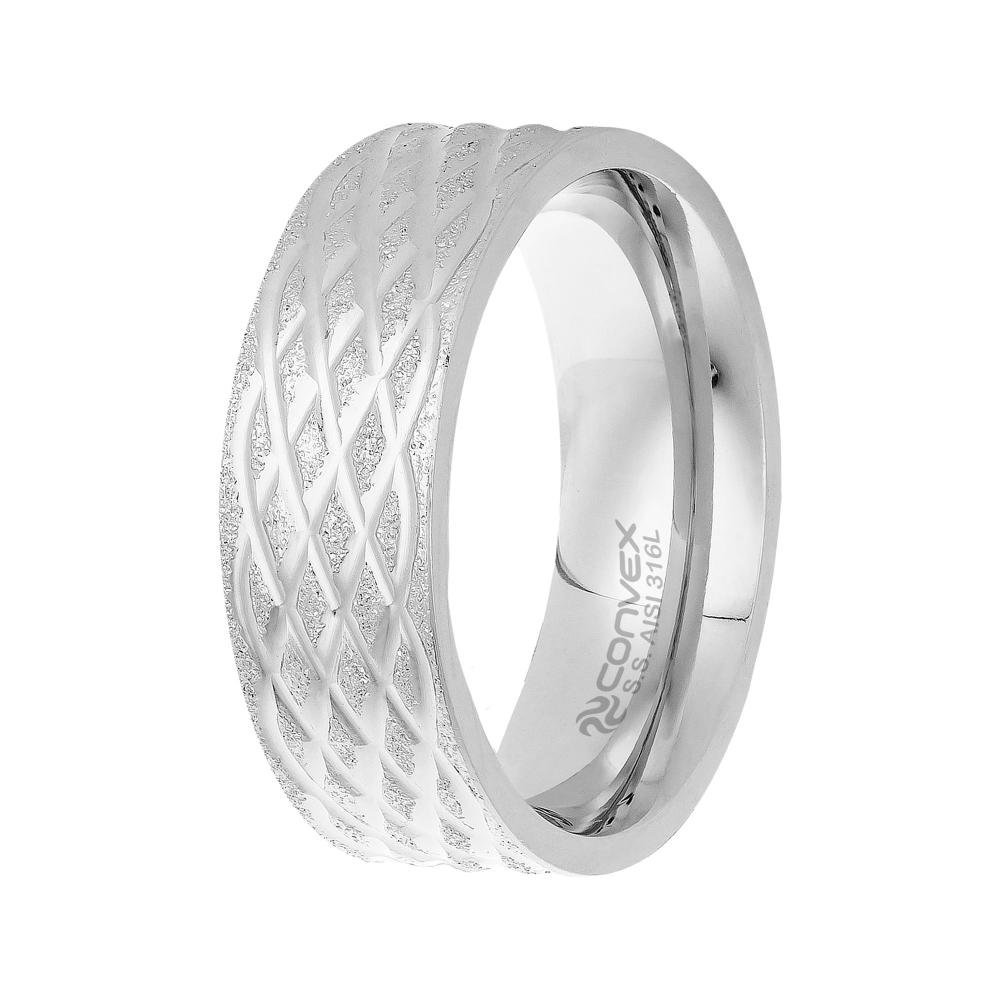 Aliança de Namoro Diamond 21 7.5mm Prata 1