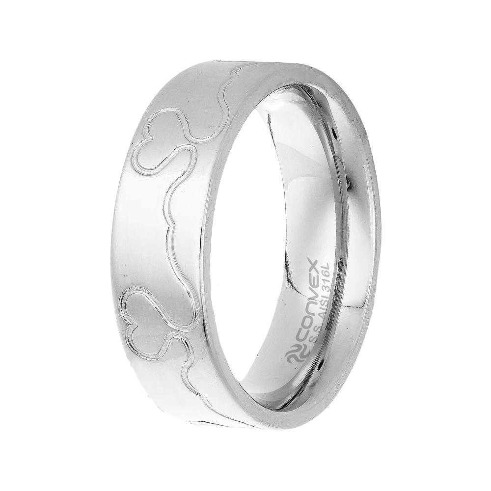 Aliança de Namoro Infinity Love 6.5mm Prata 1