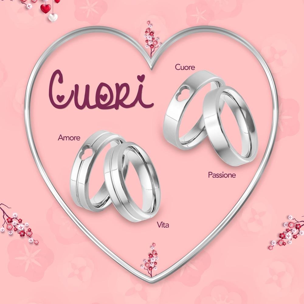 Aliança de Aço Passione 5mm Prata 5