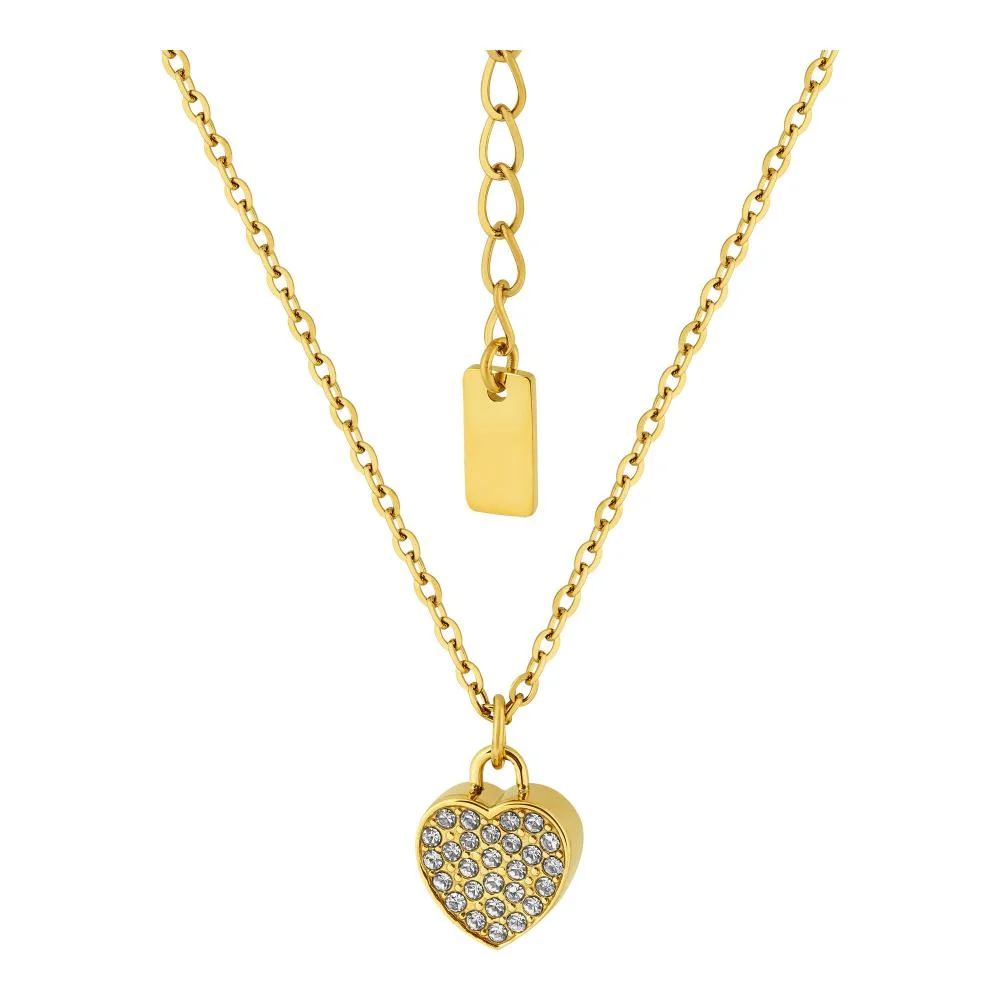 Colar de Aço Love IPG com Zircônias 42cm Prata 3