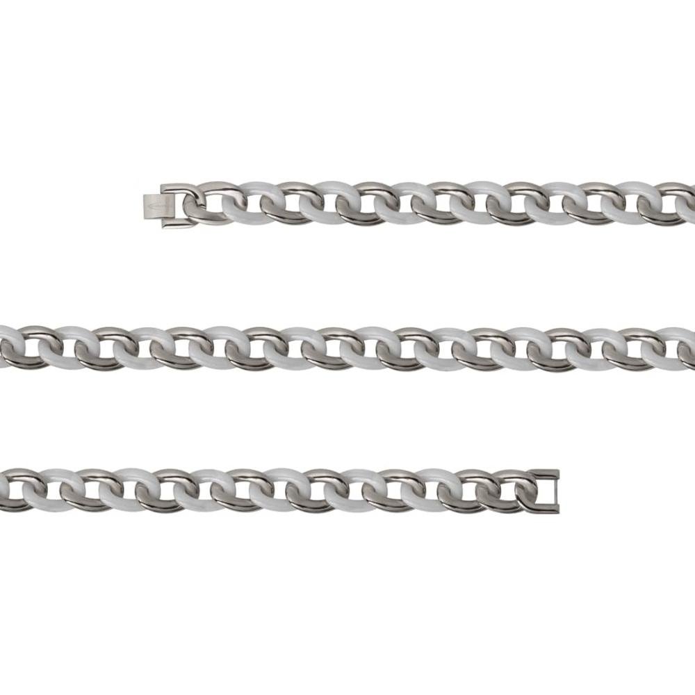 Corrente Aço Groumet Aço e Cerâmica 15mm 50cm Prata 2