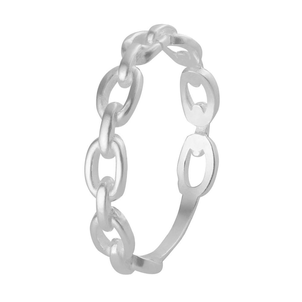 Anel de Prata Classic Chain Coleção link Prata 1