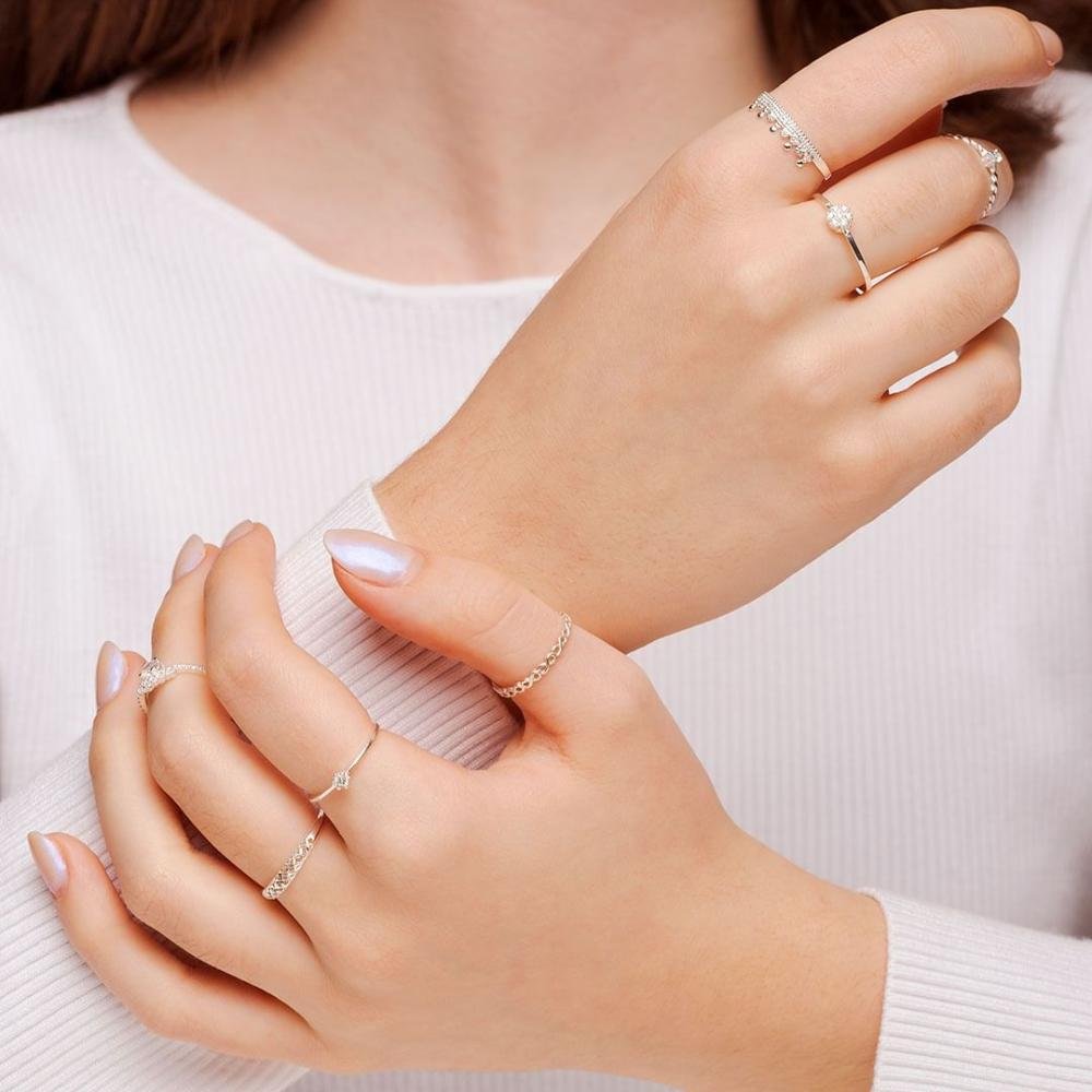 Anel de Prata Love Queen Coleção Link Prata 4