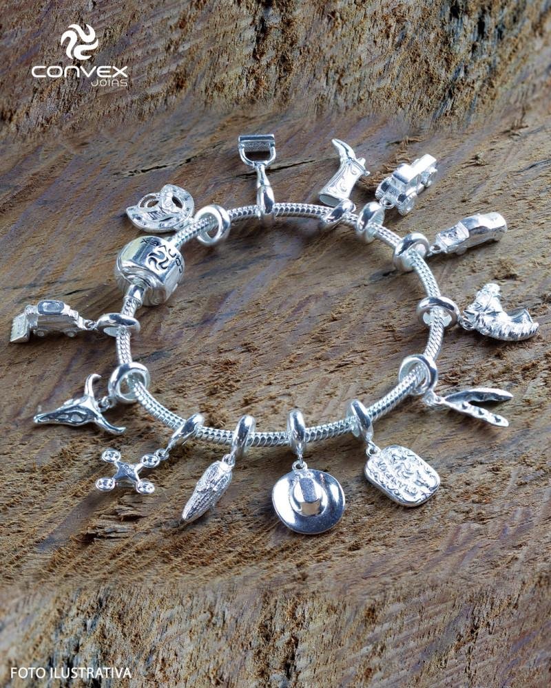 Berloque de Prata Milho Coleção Agro 12x0.4mm Prata 4