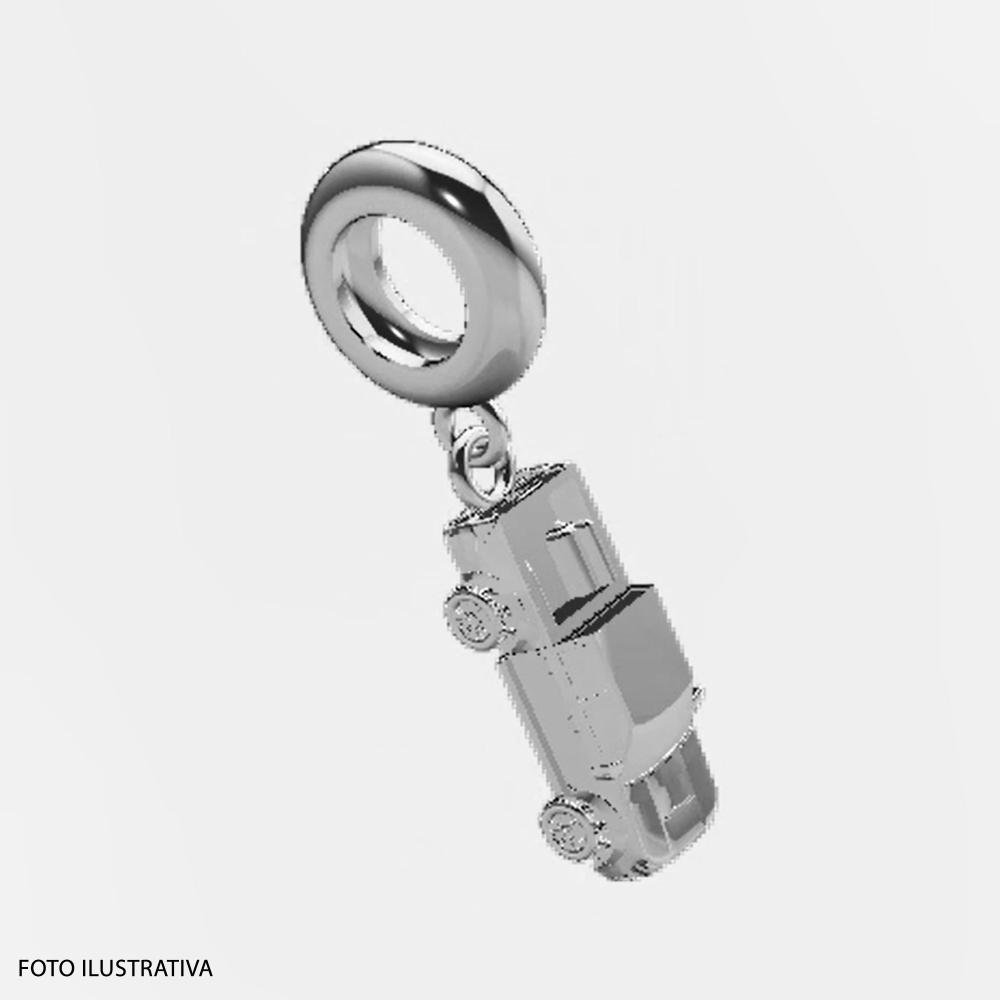 Berloque de Prata Caminhonete Coleção Agro 13x4mm Prata 3