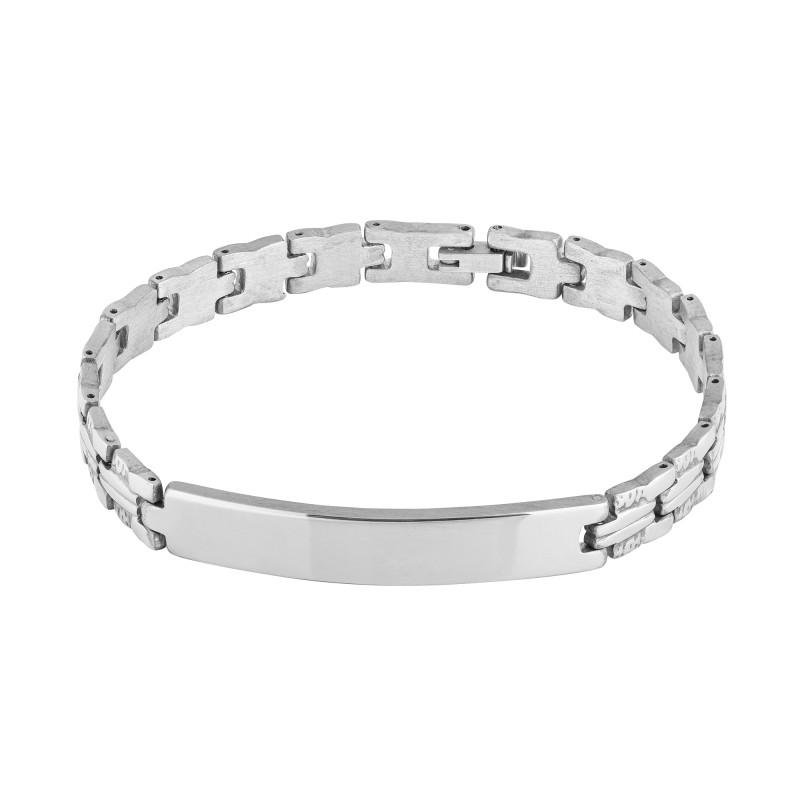Pulseira de Aço Astro 8mm 21cm Prata 2
