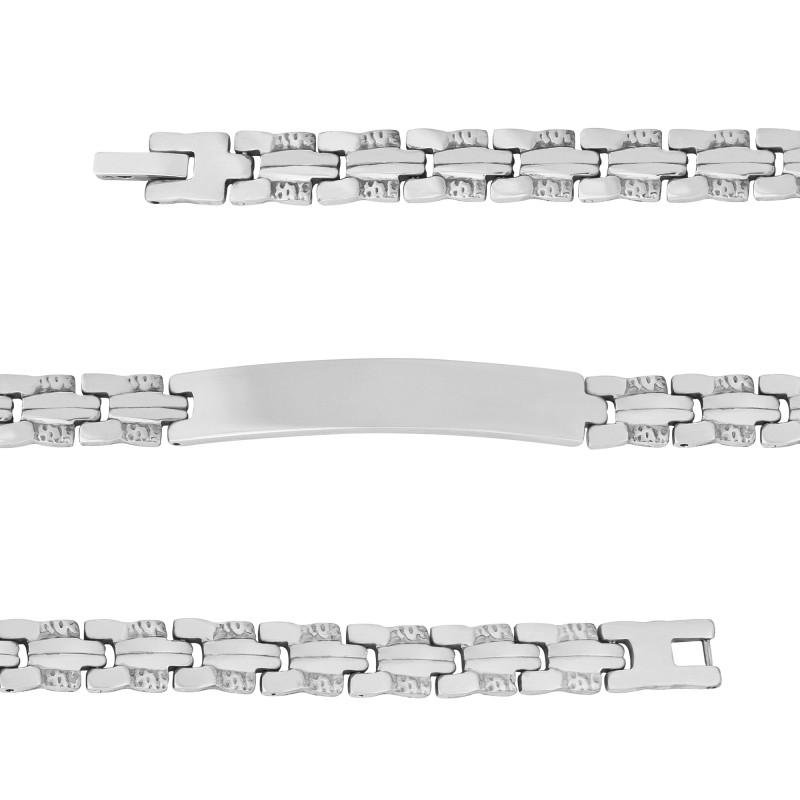 Pulseira de Aço Astro 8mm 21cm Prata 3