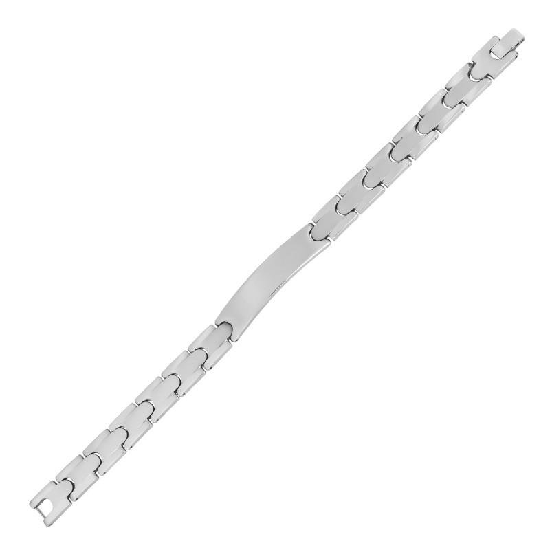 Pulseira de Aço Scale  10mm  21cm Prata 4