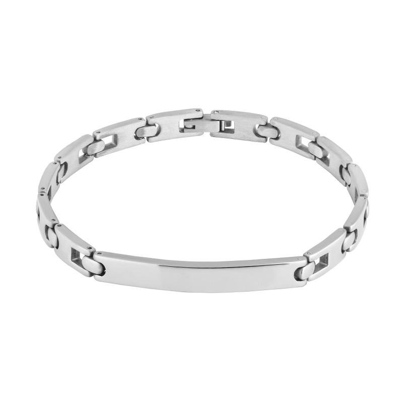 Pulseira de Aço Beach  6mm 21cm Prata 2