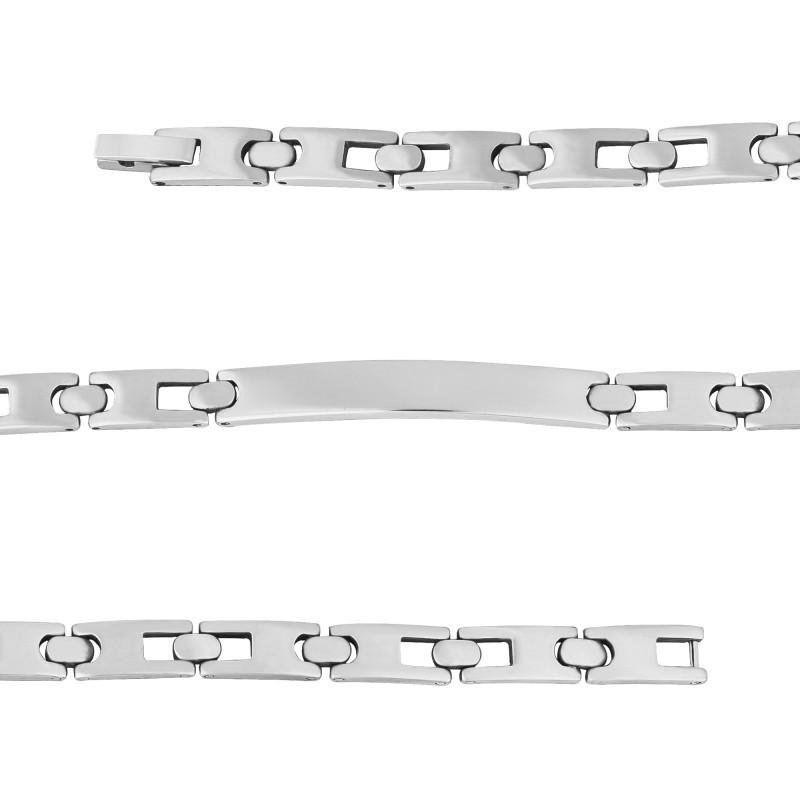 Pulseira de Aço Beach  6mm 21cm Prata 3