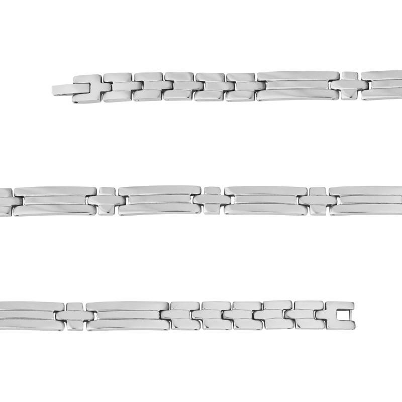 Pulseira de Aço Deep 8mm 21cm Prata 3